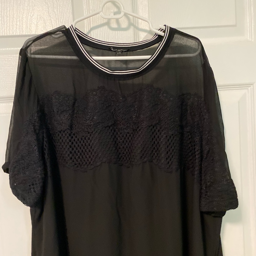 Lane Bryant linen shirt